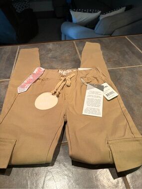 NWT Pastels Tan Cargo Skinny Pants with Drawstring- size 00